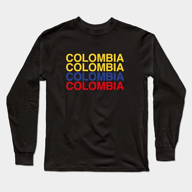 COLOMBIA Long Sleeve T-Shirt by eyesblau